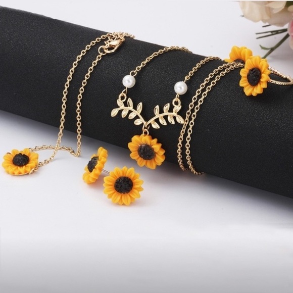Fashion Jewelry Jewelry - Sunflower 5 Piece Set